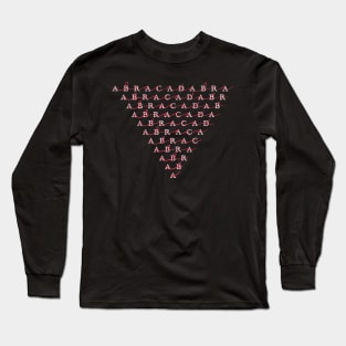 Abracadabra diminishing downwards triangle Long Sleeve T-Shirt